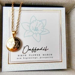 Κολιέ Birth Flower - Daffodil for March