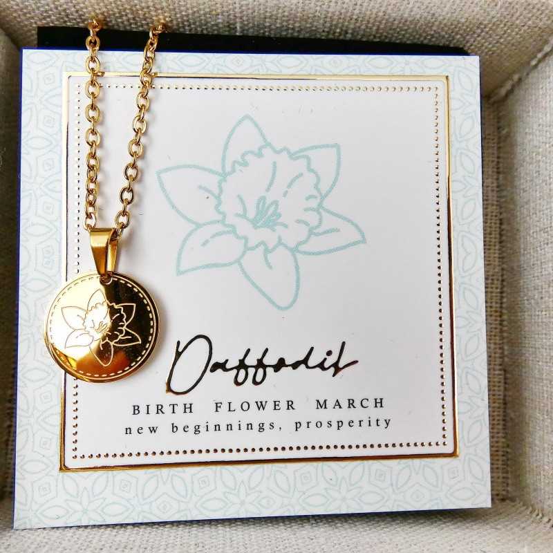 Κολιέ Birth Flower - Daffodil for March