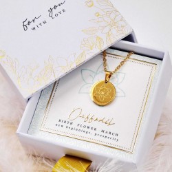 Κολιέ Birth Flower - Daffodil for March