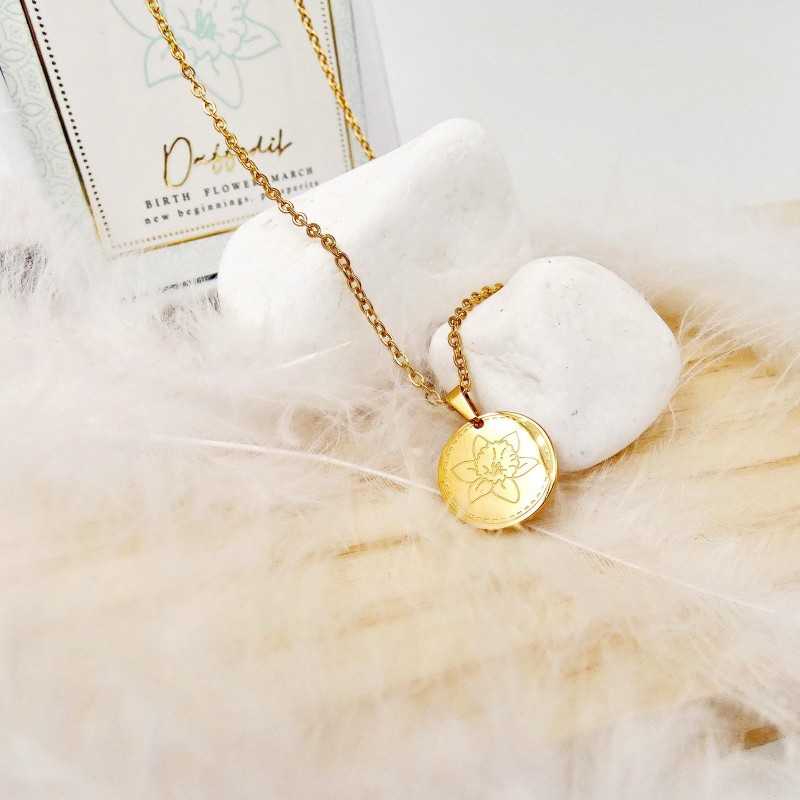 Κολιέ Birth Flower - Daffodil for March