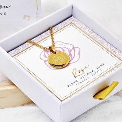 Κολιέ Birth Flower - Rose for June