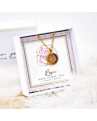 Κολιέ Birth Flower - Rose for June Κολιέ Birth Flower - Rose for June