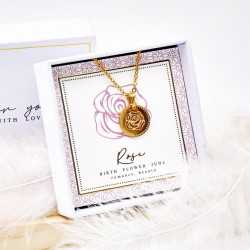 Κολιέ Birth Flower - Rose for June