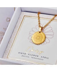 Κολιέ Birth Flower - Daisy for April Κολιέ Birth Flower - Daisy for April