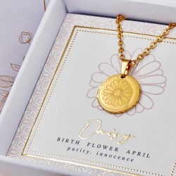 Κολιέ Birth Flower - Daisy for April