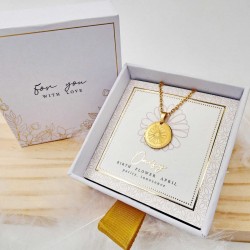 Κολιέ Birth Flower - Daisy for April