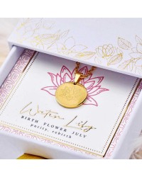 Κολιέ Birth Flower - Water Lily for July Κολιέ Birth Flower - Water Lily for July