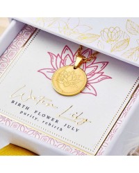 Κολιέ Birth Flower - Water Lily for July Κολιέ Birth Flower - Water Lily for July