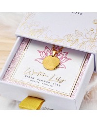 Κολιέ Birth Flower - Water Lily for July Κολιέ Birth Flower - Water Lily for July