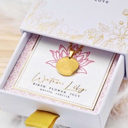 Κολιέ Birth Flower - Water Lily for July
