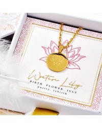 Κολιέ Birth Flower - Water Lily for July Κολιέ Birth Flower - Water Lily for July
