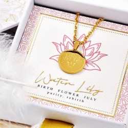 Κολιέ Birth Flower - Water Lily for July
