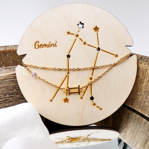 Synastry Chart Necklace- Gemini