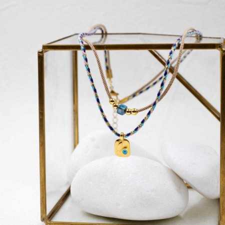 Fish Evil Eye Short Necklace Fish Evil Eye Short Necklace