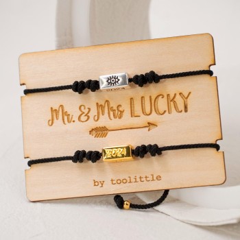 Set of 2 Lucky Bracelets 2024 for a Couple