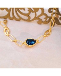 Chain Bracelet with Austrian crystal Chain bracelet with 24K gold-plating and Austrian crystal