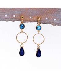 Σκουλαρίκια με κρύσταλλα Swarovski και σταγόνες από γυαλί Σκουλαρίκια με κρίκους, κρύσταλλα Swarovski και σταγόνες από γυαλί vitraux