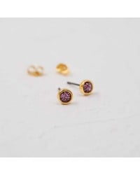 Handmade stud earrings with glittered enamel in gold-plating Handmade stud earrings with glittered enamel in gold-plating