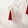 Handmade oversized earrings with plexiglass parts and 24K gold-plating
