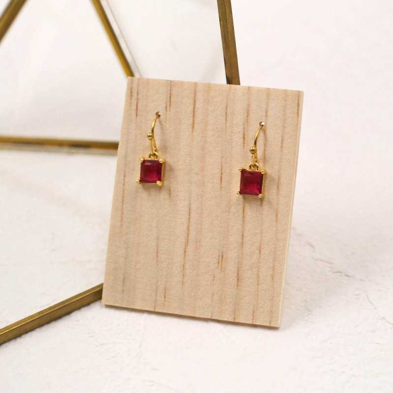 Σκουλαρίκια με επίχρυση επιμετάλλωση 24Κ και ζιργκόν