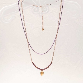 Layered Necklace Rose-Gold