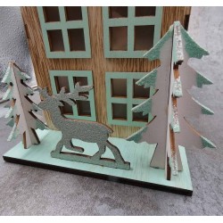 Ξύλινο Διακοσμητικό Xmas Home