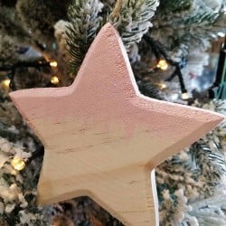 Στολίδι Wooden Star