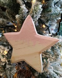 Στολίδι Wooden Star Στολίδι Wooden Star