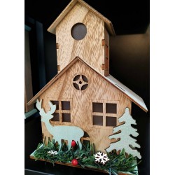 Ξύλινο Διακοσμητικό Xmas Home