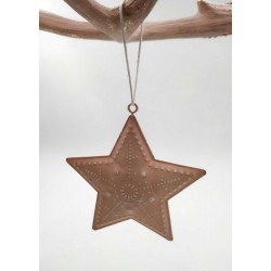 Στολίδι Tin Christmas Star