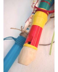 Λαμπάδα με ξύλινη Φλογέρα