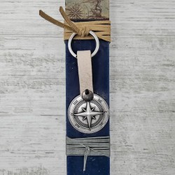 Λαμπάδα με Μπρελόκ Metal Compass
