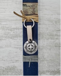 Λαμπάδα με Μπρελόκ Metal Compass