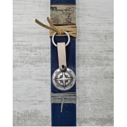 Λαμπάδα με Μπρελόκ Metal Compass