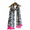 Paint Black Disaster Designs Scarf