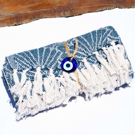 Blue Hamam Beach Towel Blue Hamam Beach Towel