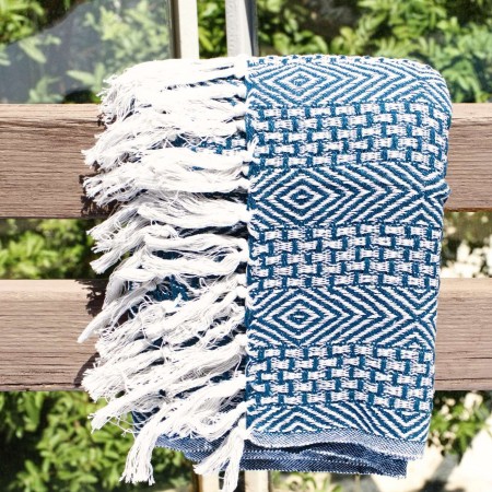 Blue Hamam Beach Towel Blue Hamam Beach Towel