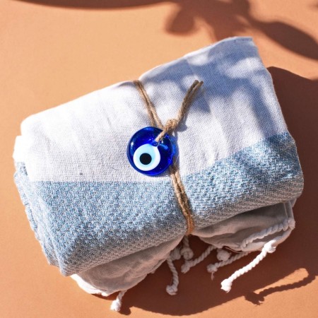 Ciel-White Hamam Beach Towel 