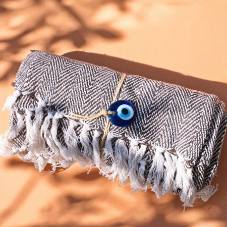 Brown Hamam Beach Towel 