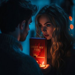 Ανδρικές κάλτσες με σχέδια Light my Fire