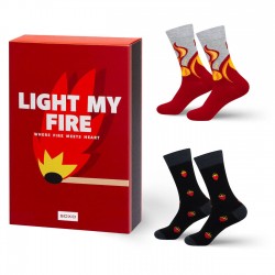 Ανδρικές κάλτσες με σχέδια Light my Fire