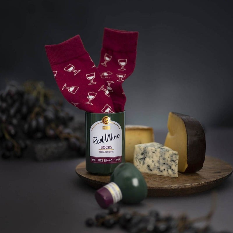 Γυναικείες κάλτσες Red Wine Bottle Γυναικείες κάλτσες Red Wine Bottle