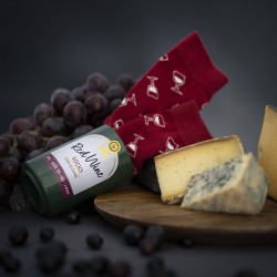 Γυναικείες κάλτσες Red Wine Bottle