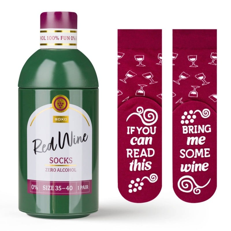 Γυναικείες κάλτσες Red Wine Bottle Γυναικείες κάλτσες Red Wine Bottle