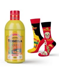 Ανδρικές κάλτσες με σχέδια σε μπουκάλι Tequila Ανδρικές κάλτσες με σχέδια σε μπουκάλι Tequila