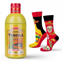 Ανδρικές κάλτσες με σχέδια σε μπουκάλι Tequila