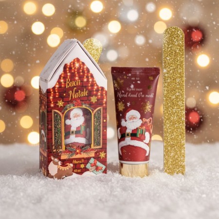 Χριστουγεννιάτικο Σετ Μανικιούρ σε Σχήμα Σπιτιού – Κρέμα Χεριών & Λίμα