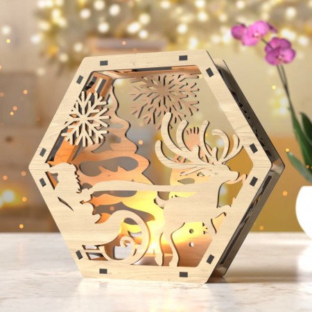 Επιτραπέζιο Χριστουγεννιάτικο Διακοσμητικό - Santa με Ρεσό LED Επιτραπέζιο Χριστουγεννιάτικο Διακοσμητικό - Santa με Ρεσό LED