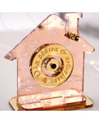 2026 Tabletop Lucky Charm – Plexiglass House with Evil Eye Handmade 2026 Tabletop Lucky Charm – Plexiglass House with Evil Eye