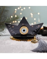 2026 Tabletop Lucky Charm – Plexiglass Boat with Evil Eye Handmade 2026 Tabletop Lucky Charm – Plexiglass Boat with Evil Eye